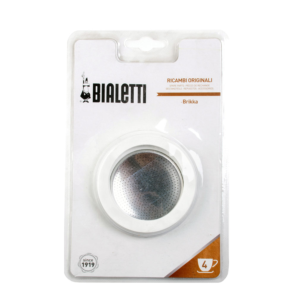 3 уплотнителя + 1 фильтр на 4 чаш. для кофеварки Brikka от магазина Bialetti.ru