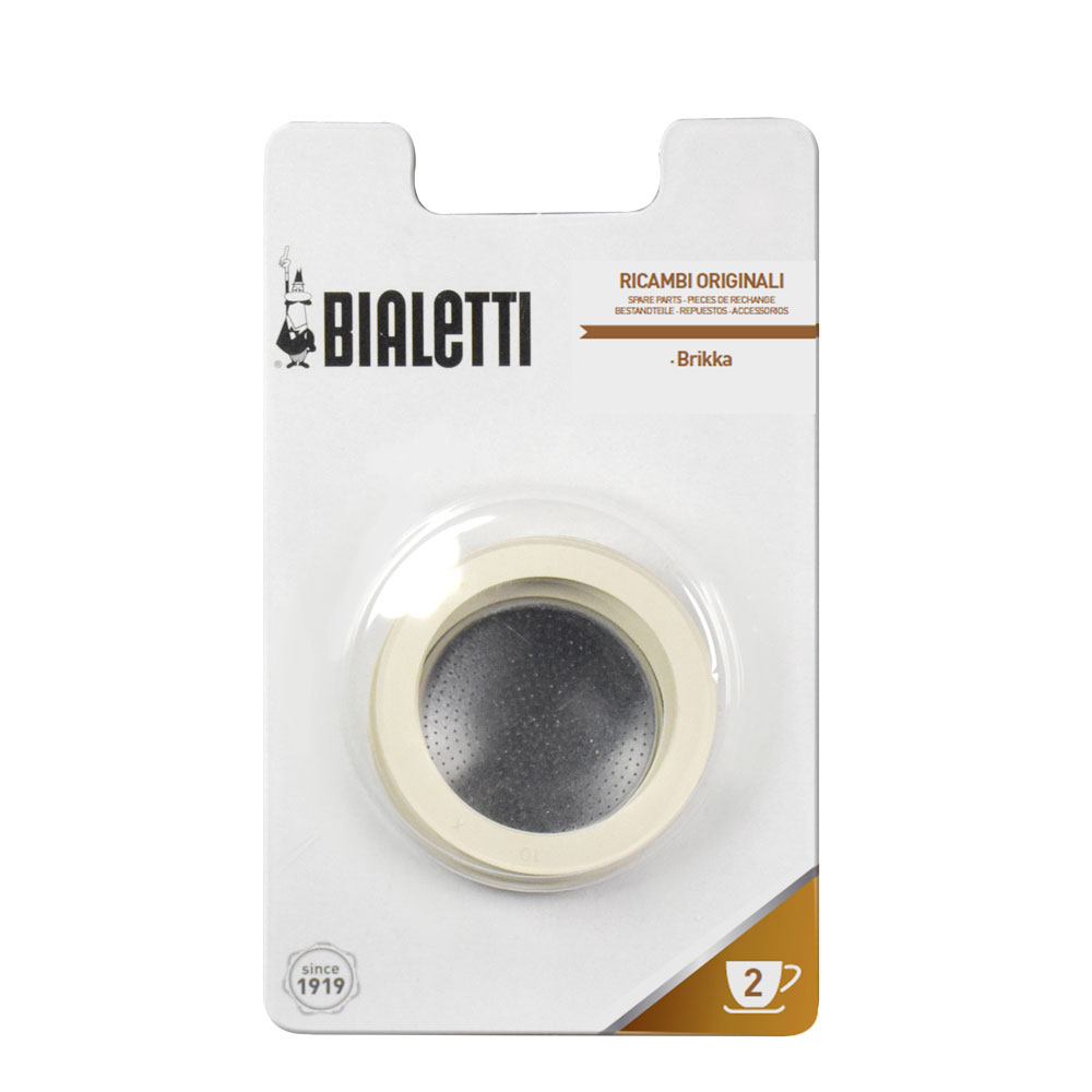 3 уплотнителя + 1 фильтр на 2 чаш. для кофеварки Brikka от магазина Bialetti.ru