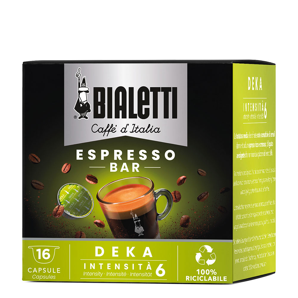 Кофе Bialetti Deka в капсулах для кофемашин Bialetti от магазина Bialetti.ru