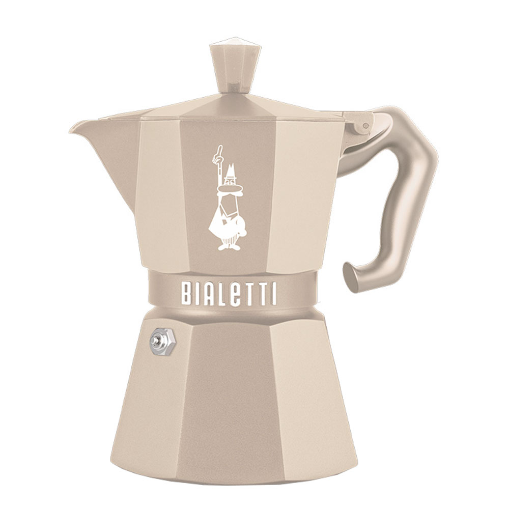 Гейзерная кофеварка Bialetti Moka Exclusive Induction Desert Sand от магазина Bialetti.ru