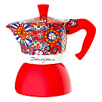 Лимитированная гейзерная кофеварка Bialetti Moka Induction Dolce&Gabbana